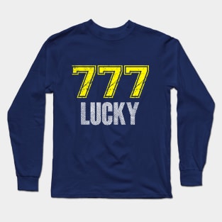 Funny T-Shirt 777 Lucky for Everyday Long Sleeve T-Shirt